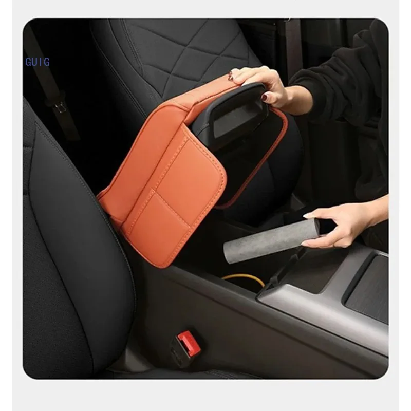 For GWM Tank 300 Tank 500 Leather Armrest Box Heightening Pad Protective Cover With Storage Bag