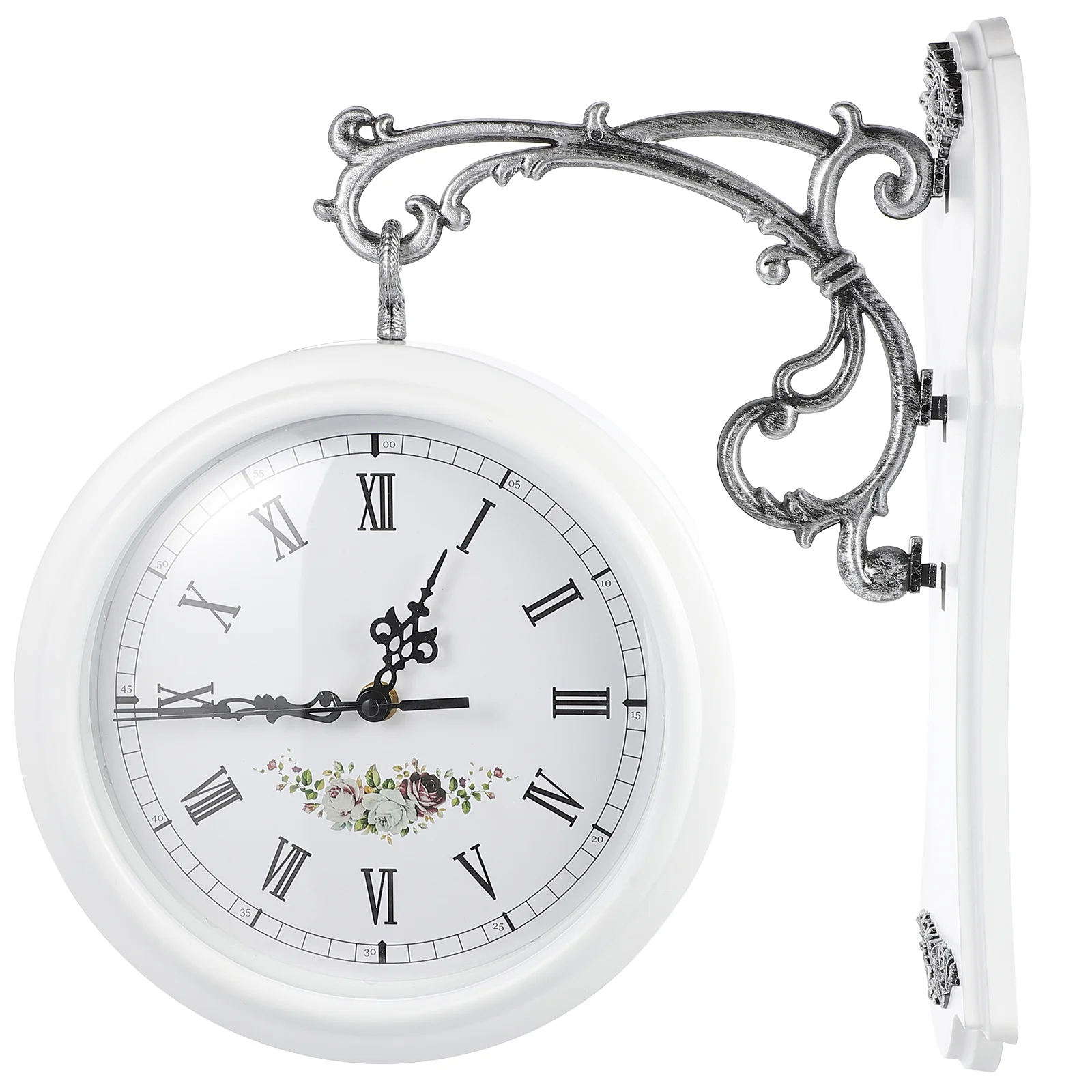 

Unique Clock Vintage Wall Outdoor Glass Clocks for Living Room Sided