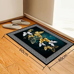 40*60CM Modern New Chinese Carpet Crystal Velvet Living Room Coffee Table Blanket Simple Light European Chinese Wind Sand Mat