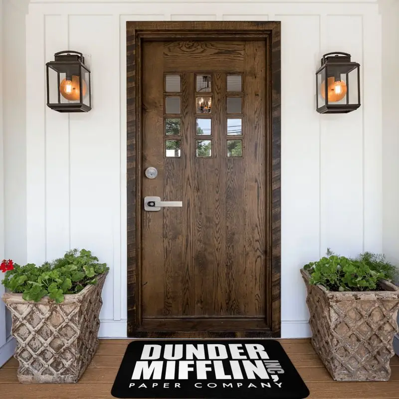 The Office TV Show Dunder Mifflin Paper Company tappetini d\'ingresso del pavimento della porta d\'ingresso tappetino da bagno per esterni tappetino