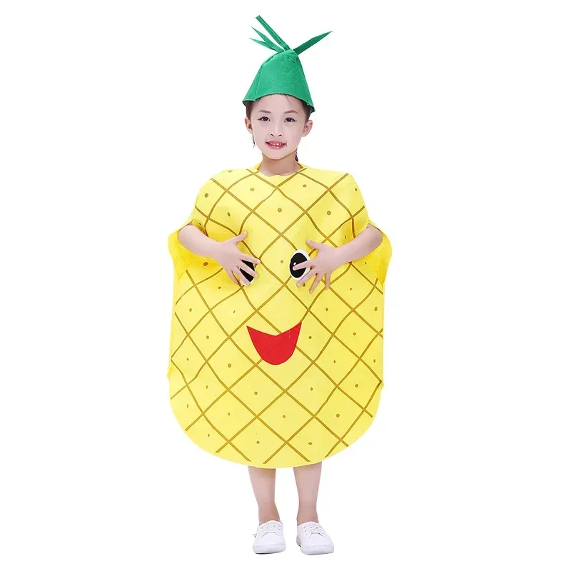 Kindergarten Performance Fashion Show Halloween Pumpkin Stage Costume Children\'s Day Fruit Costume Vegetable