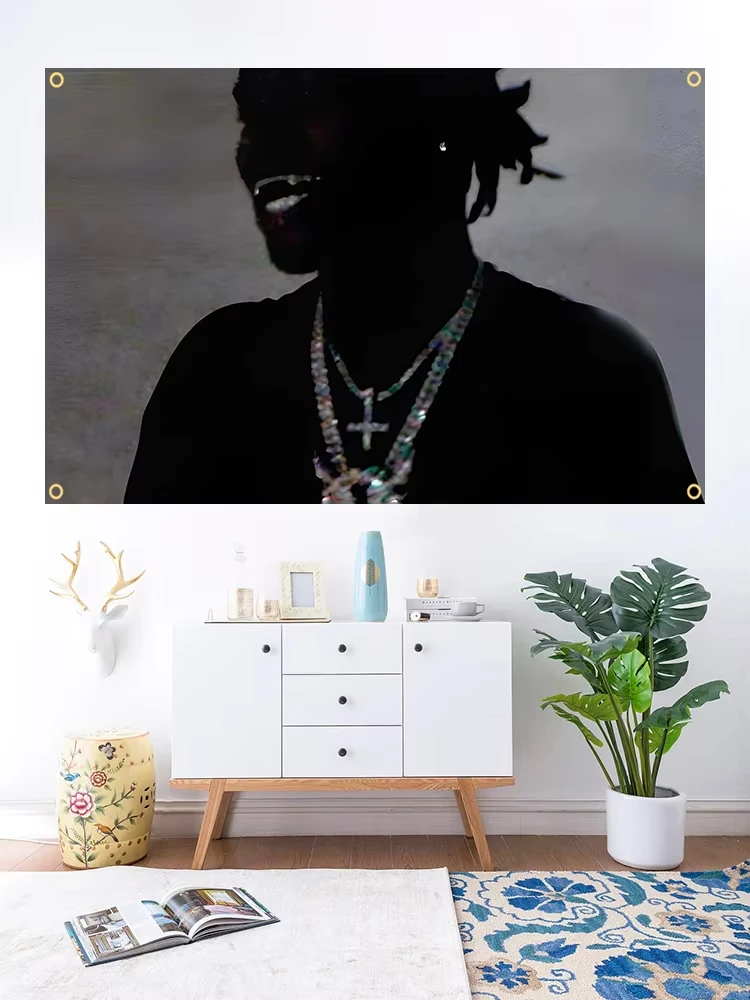 1pc  Ken Rapper Carsons Tapestry Chaos Music Album Cover Poster Wall Hanging Decoration Bedroom University Dormitory Decoration