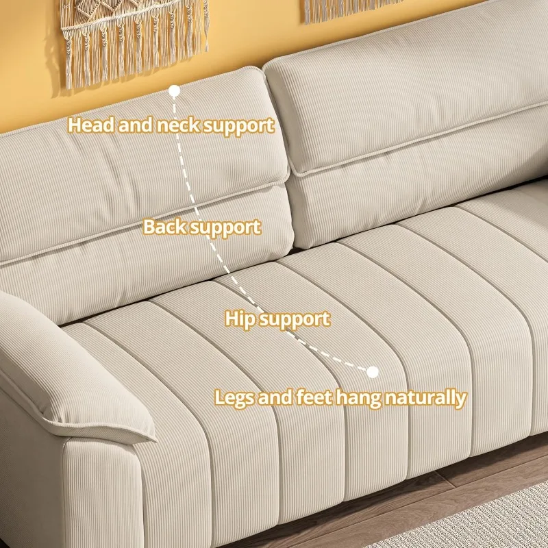 82.7" Sofa, Comfy Sofa Couch with Deep Seats, Modern Sofa Couch- 3 Seater Sofa, Oversized Loveseat for Living Room Apartment