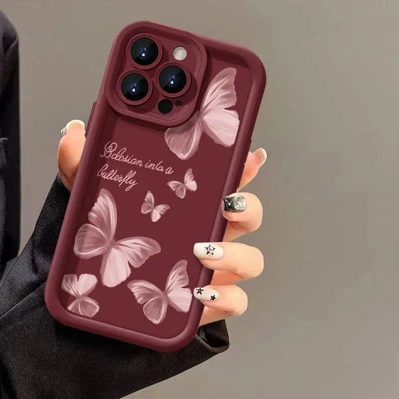 Funda Retro de moda con mariposa para Realem C67 C63 C65 C55 C53 C51 C21Y C25Y C35 C30 C33 8i 11 8 12 Pro Plus 5G GT Master Cover