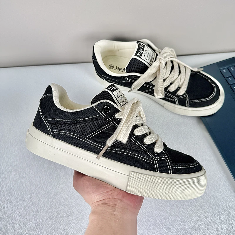 

The 2025 New Canvas Shoes for Men Are Versatile in Summer, Low-top Sneakers and Flat Casual Trendy Shoes