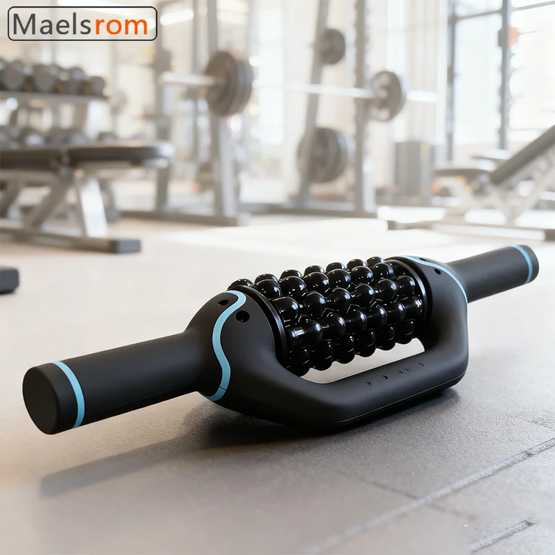 Roller Percussion Massage Gun Deep Tissue Muscle Cordless Electric Body Massager Handsfree Recovery Tool Pain Relief