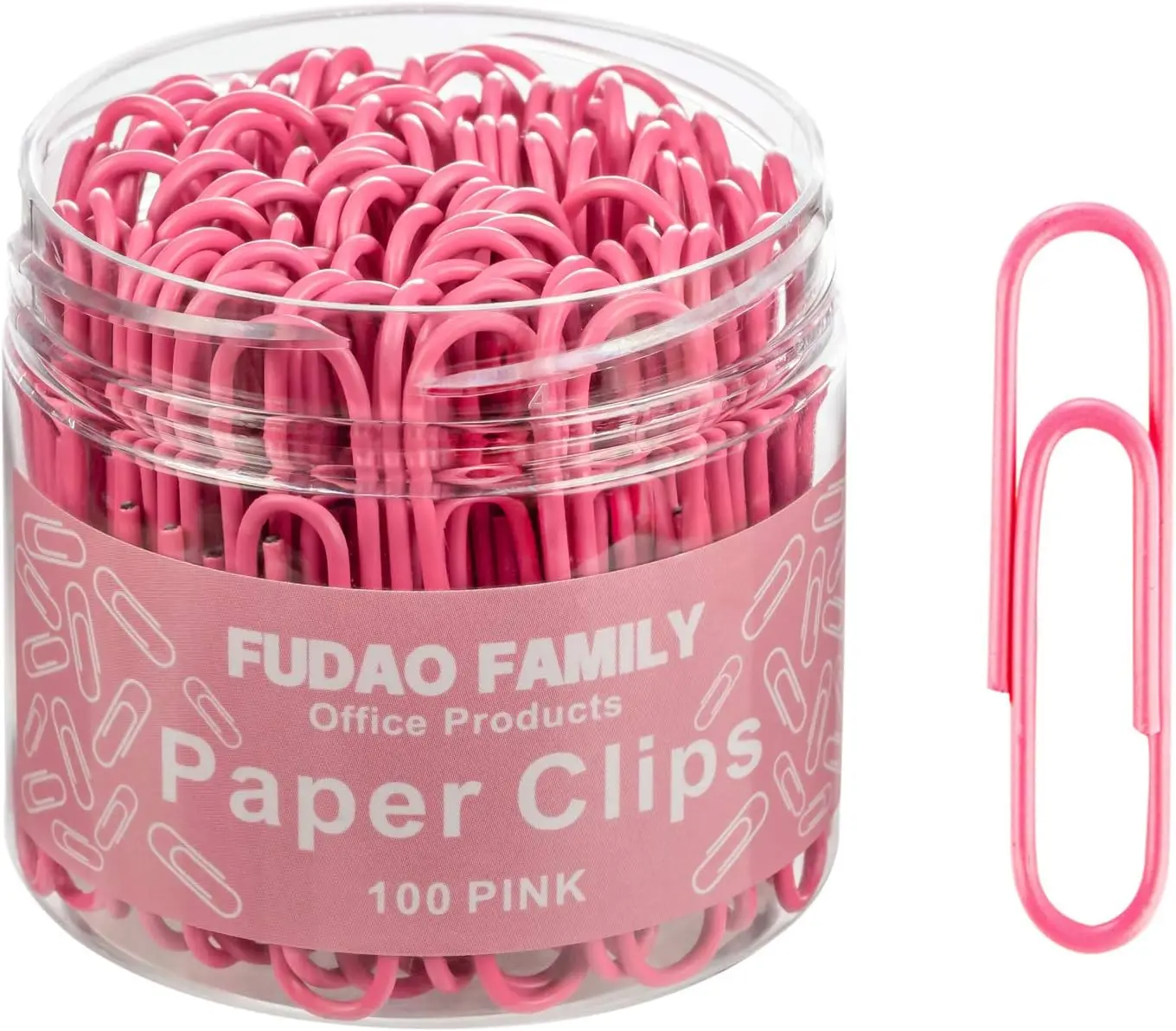 

Jumbo Paper Clips 2 Inch, 100 pcs Large Paperclips for Office and Home, Pink