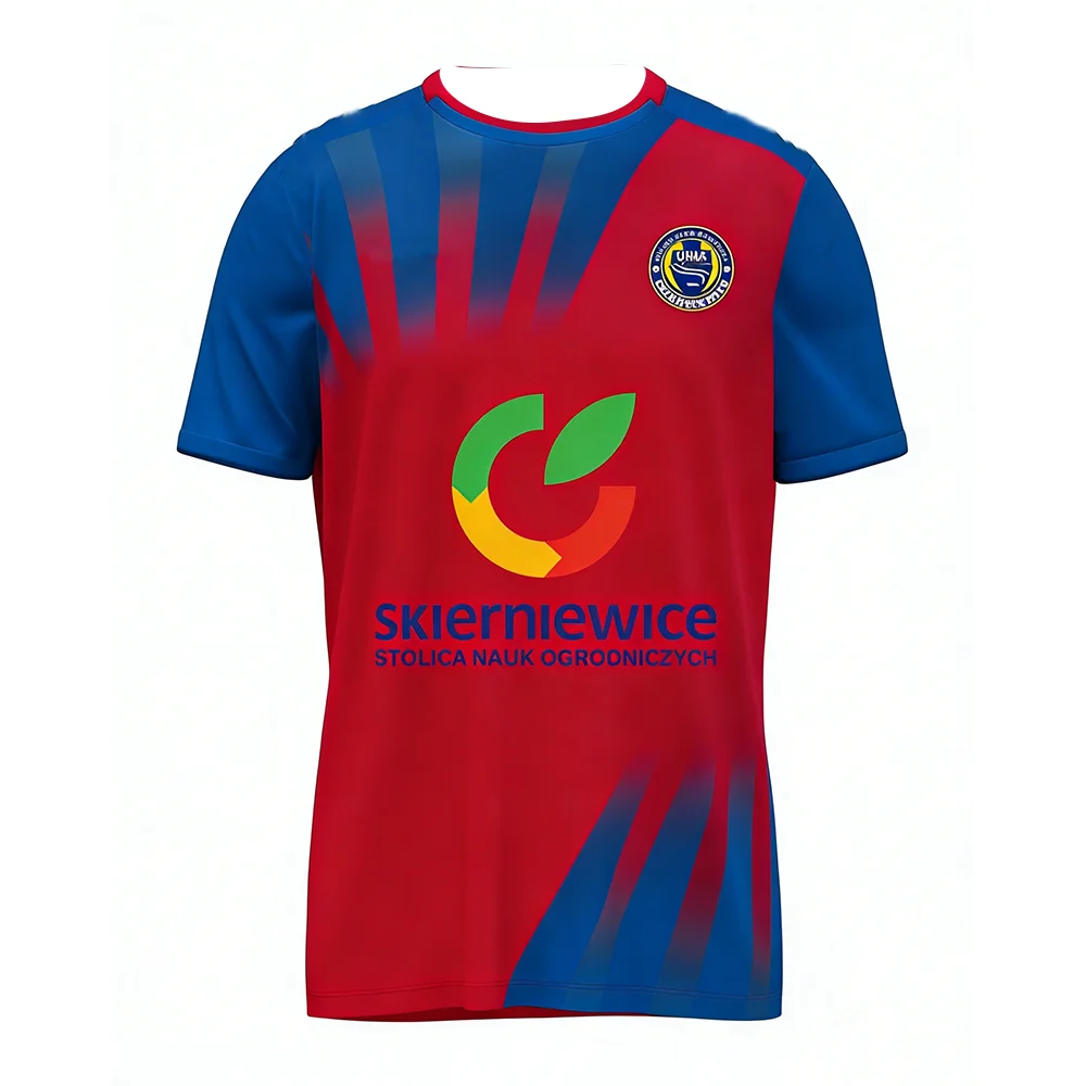 2026-27 New Unia Skinniewice Team Short Sleeved Jersey for Polish Fans, Breathable Quick Drying Sports T-shirt, Family Clothing