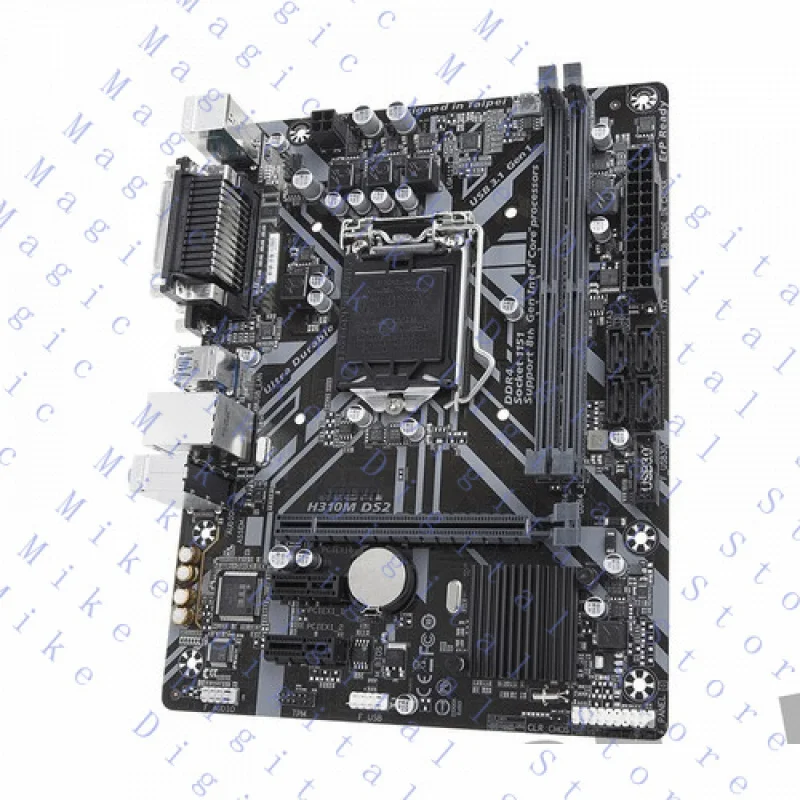 UU  FOR GIGABYTE H310M DS2 Motherboard Intel H310 LGA 1151 mATX DDR4 Core VGA USB 3.1