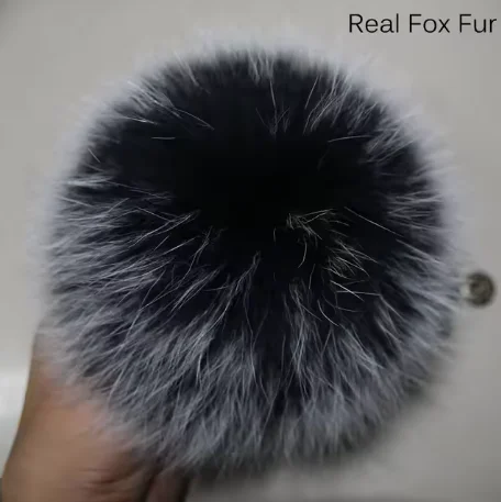 Big Size DIY Real Fox Fur Pompoms Raccoon Fur Pom Poms Balls Natural Fur Pompon For Hats Bags Shoes Scarves Accessories, image 29
