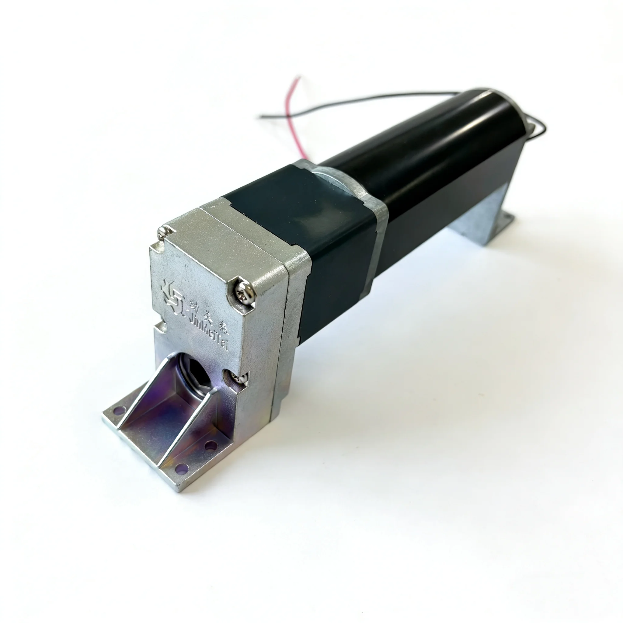 Large torque metal gear through-hole shaft motor for lifting window sliding structure