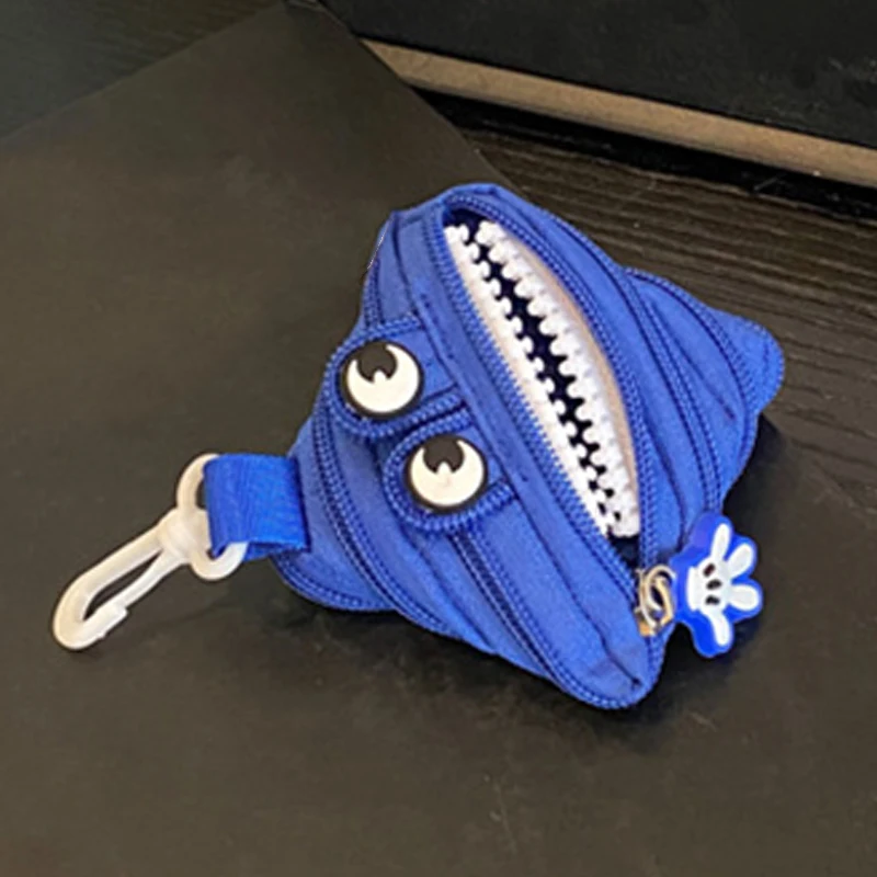 

Monster Funny Zipper Wallet Key Earphone Bag Pendant Mini Cute Pendant