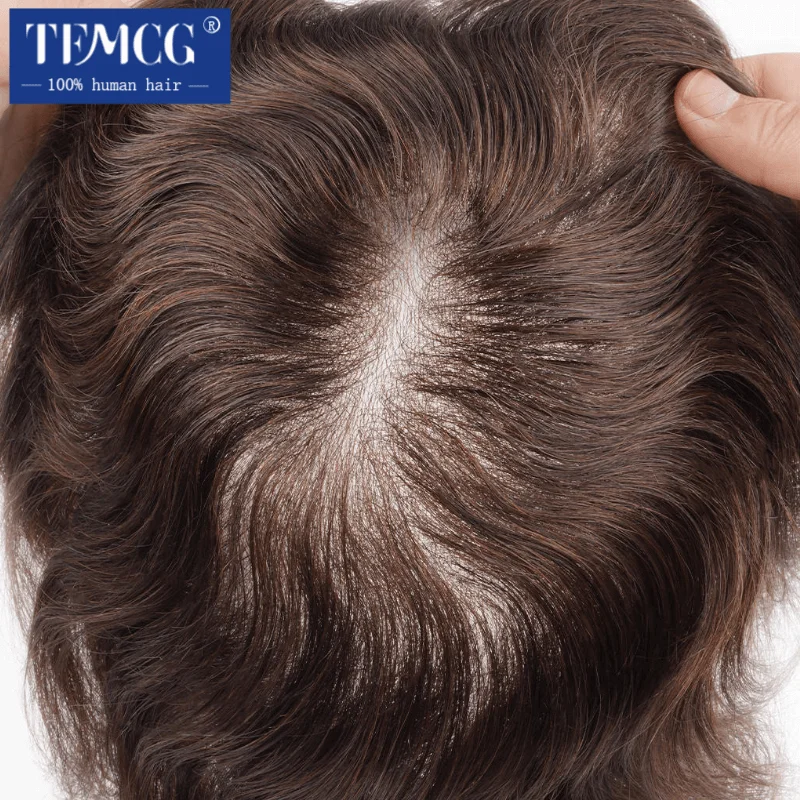 

Мужской протез для волос, ультратонкий 0,03 мм, кожа, V-образная петля, мужские парики, 100% человеческие волосы, невидимая линия волос, мужской капиллярный протез