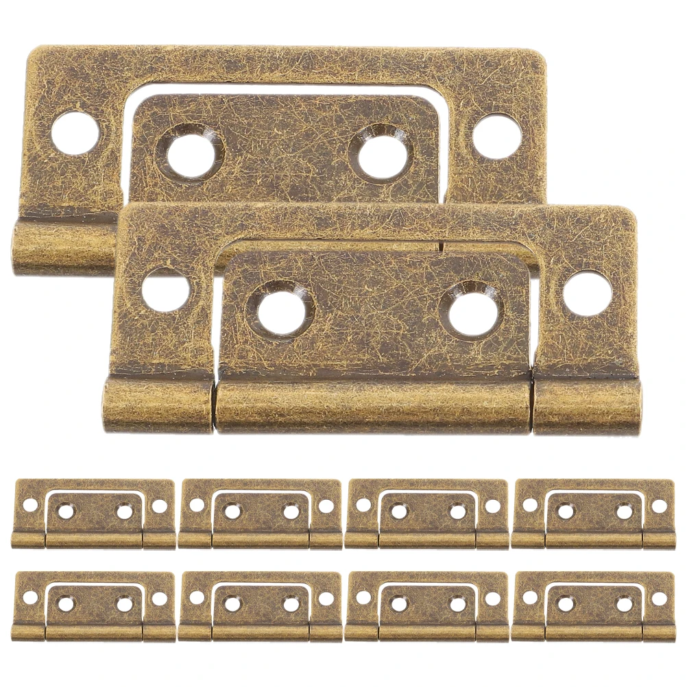 

10pcs Cabinet Door Hinges Flat Hidden Hinges For Kitchen Cabinets Furniture Doors Wardrobe Diy Home Improvement Hardware Supply