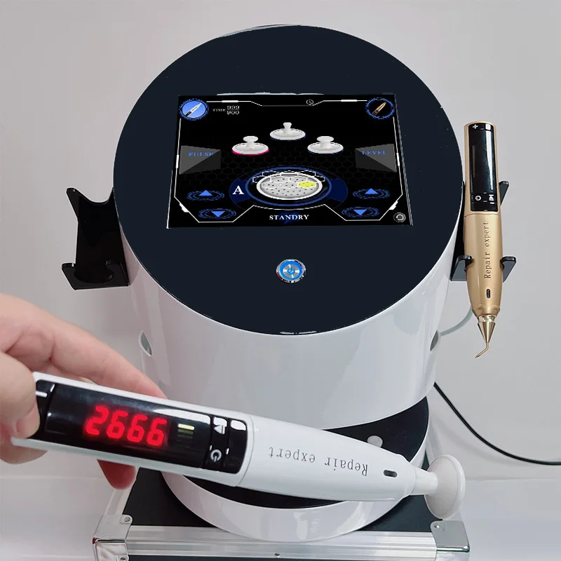 Machine professionnelle de beauté pour l'élimination de l'acné des fibroblastes froids à l'ozone, raffermissement de la peau, dissolvant de cicatrices et de taches foncées