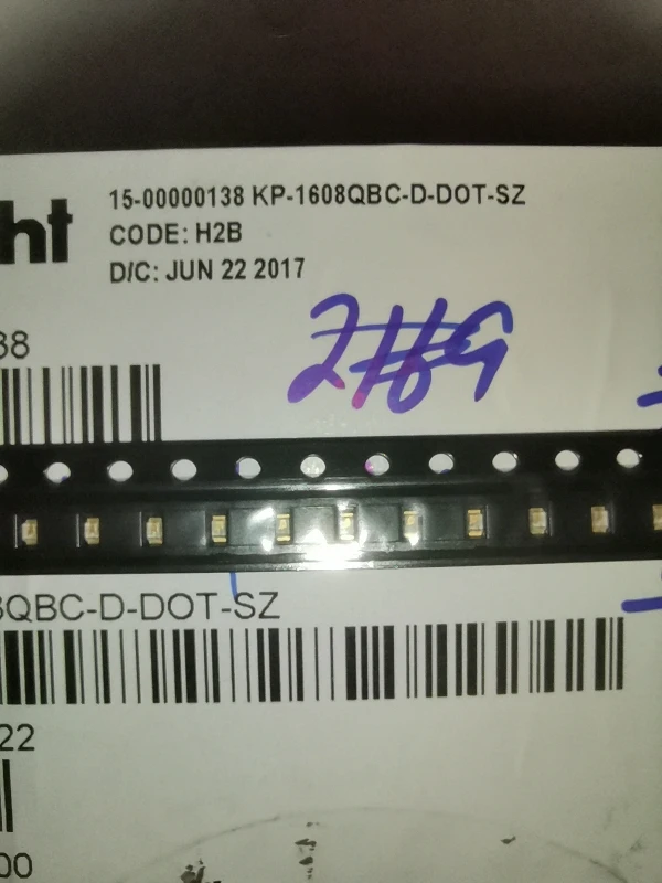 

50Pcs/KP-1608QBC-DDOT-SZ 0603 Blue light highlight indicator LED