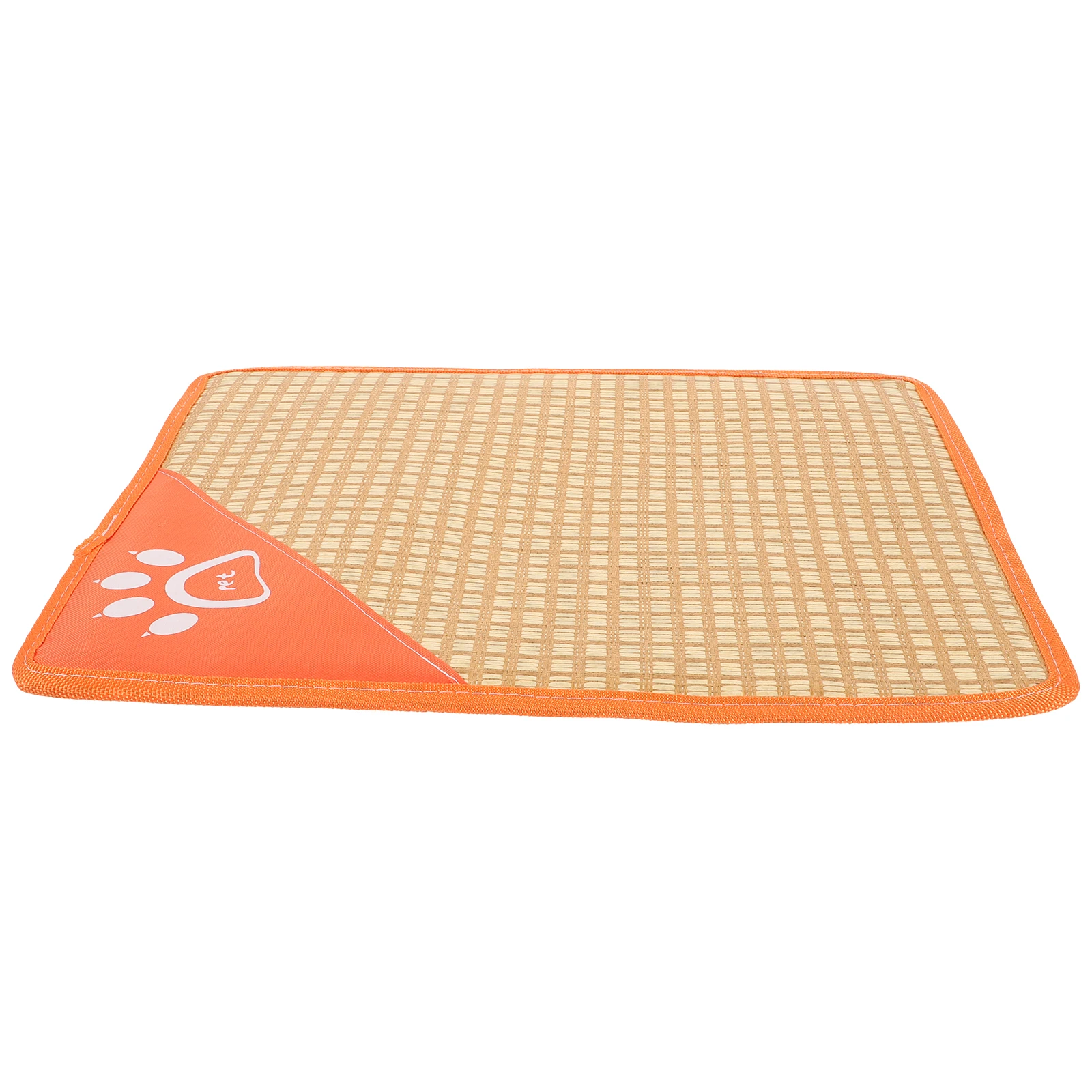 

Summer Cooling Cooling Cat Bed Bed M Size Orange Cat Dog Nest Sponge Material Easy Breathable Foldable Pet Supplies