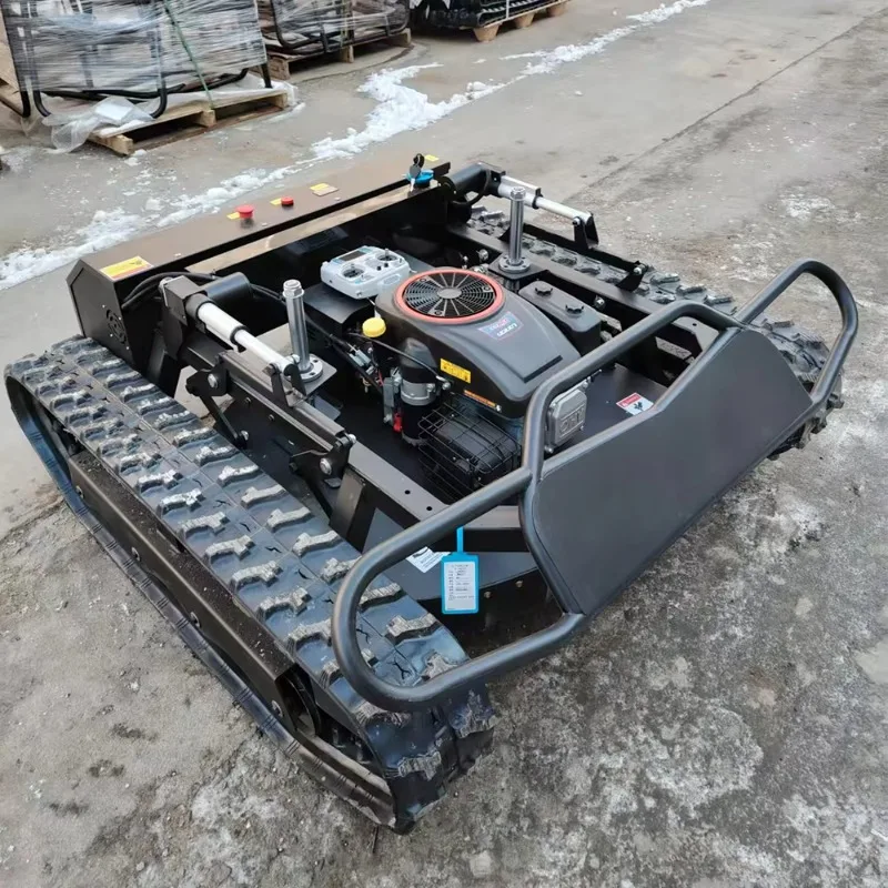 Remote Controlled Robotic Lawn Mower Tractor Style Wireless for Garden and Courtyard Durable Design Equipment Gear