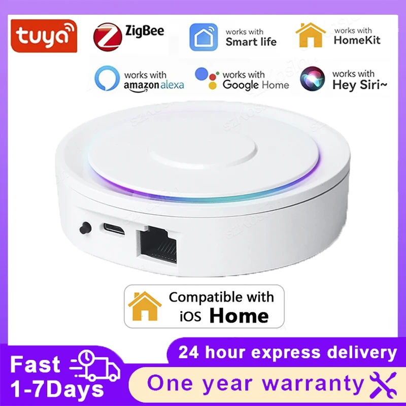 Tuya Smart Life ZigBee Smart Wireless/Wired Gateway Hub Home Smart Bridge Remote Linkage Devices WiFi Central Control Host