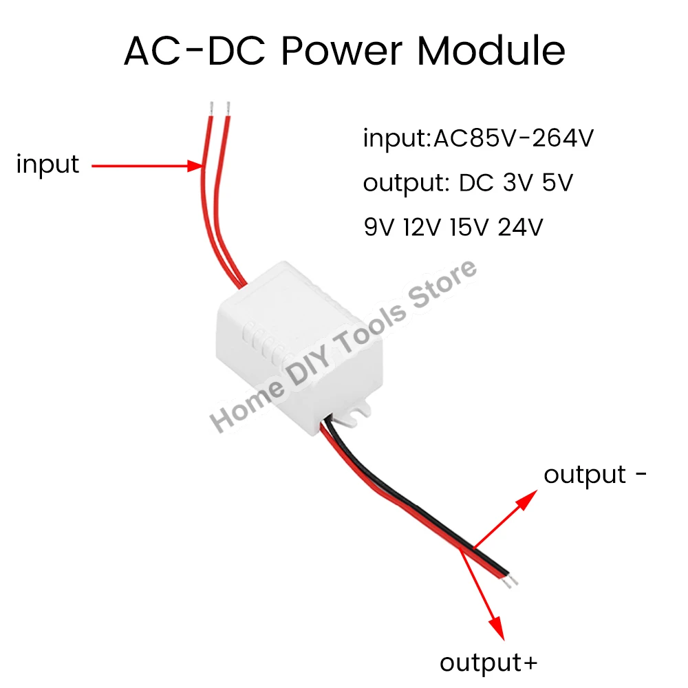 Moduł zasilacza AC-DC AC110V 220V 230V do DC 3V 5V 9V 12V 15V 24V Mini Buck Converter 3W Led Izolowane napięcie stabilizowane