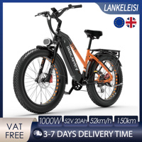 LANKELEISI DM530PLUS Mountain E-Bike 1000W Motor 52V20AH Removable Battery Electric Bike 26 Inch Off-Road Tire Electric Bicycle