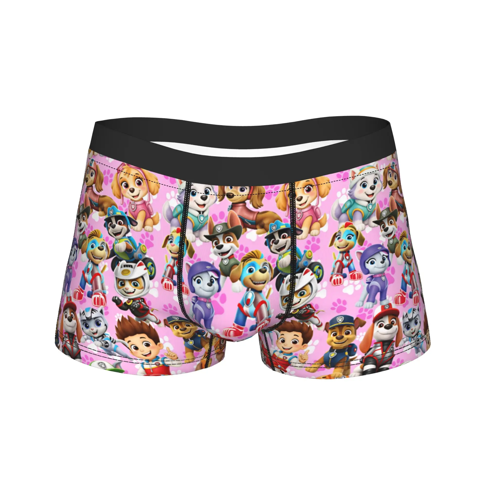 Paw Dogs Full Team Cartoon Character Underwear Man Boxer Brief Classic Boxer Shorts High Quality Custom Large Size Underpants
