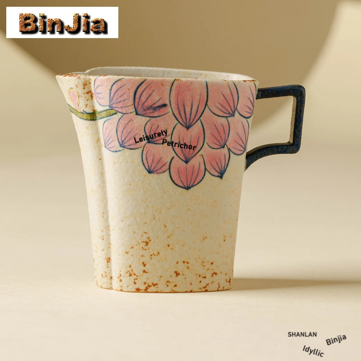 115ml Hand Painted Lotus Tea Pitcher Tea Divider Cha Hai Dispenser Household Justice Cup Fair Mug For Tea Decoration Supplies