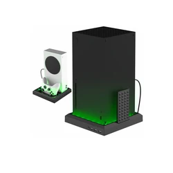 ZUIDID Base For Xbox Series X/S Adjustable Colorful Handle RGB Color Charger Bracket Vertical Stand Game Console