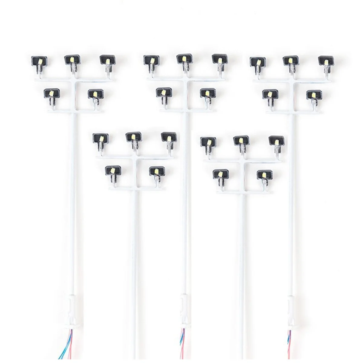 برج إضاءة ليد للقطار والسكك الحديدية ، مصابيح بناء 3 فولت ، ملحقات تخطيط مشهد ، 5 ، مقياس هو