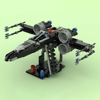 684PCS MOC Star Batter 42111 X-Wing Starfighter Premium Spacecraft DIY Model Building Blocks Birthday Toys Gift