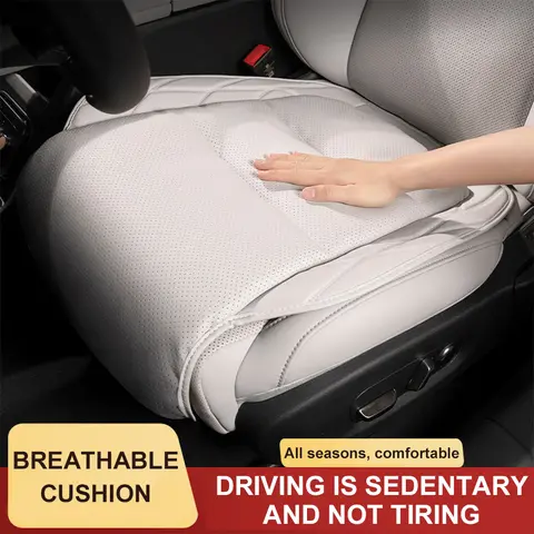 럭셔리 카시트 커버 나파 가죽 시트 쿠션 커버 범용 자동 인테리어 보호 패드 매트 사계절 자동차 액세서리