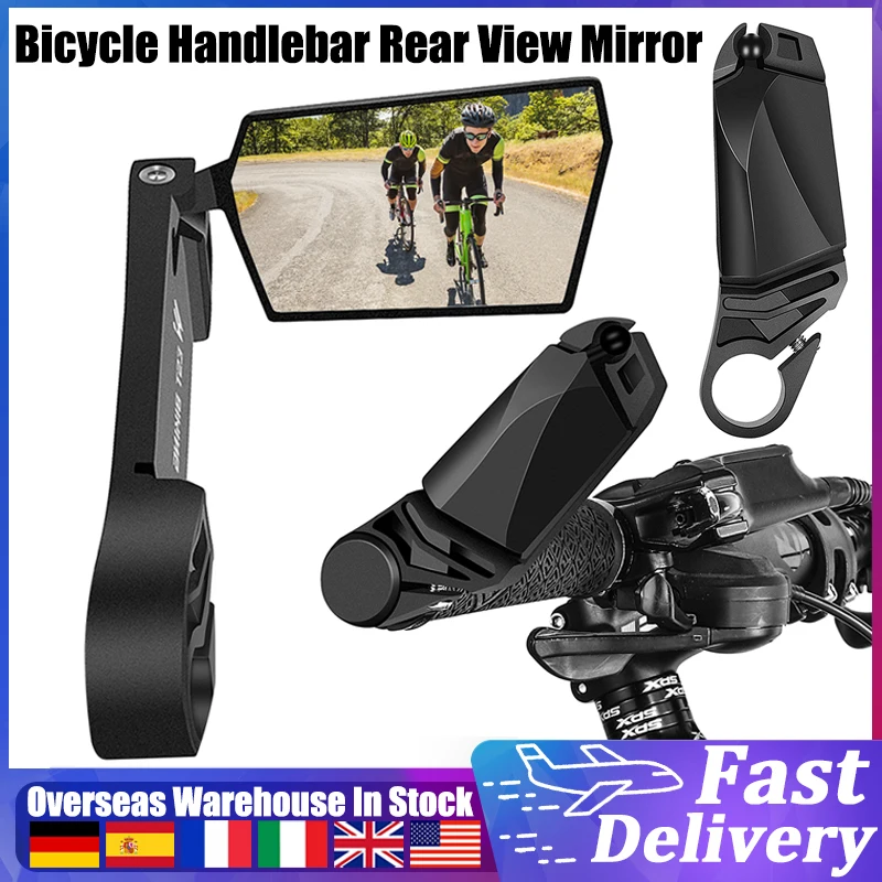 2pcs Bike Mirror Cycling Rear View Mirror Foldable 360 Degree Rotating Rearview Bicycle Mirrors MTB Handlebar Safety Mirror