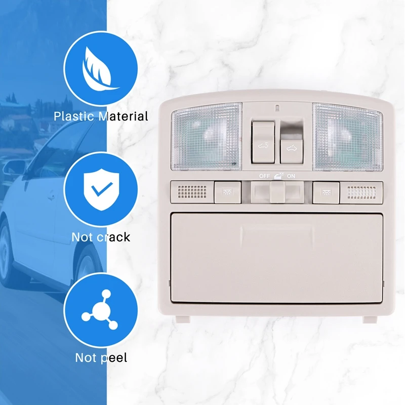 For 2009-2013 Mazda 6 With Sunroof Switch Gray Overhead Console With Down Light GS4C-69-970D-75