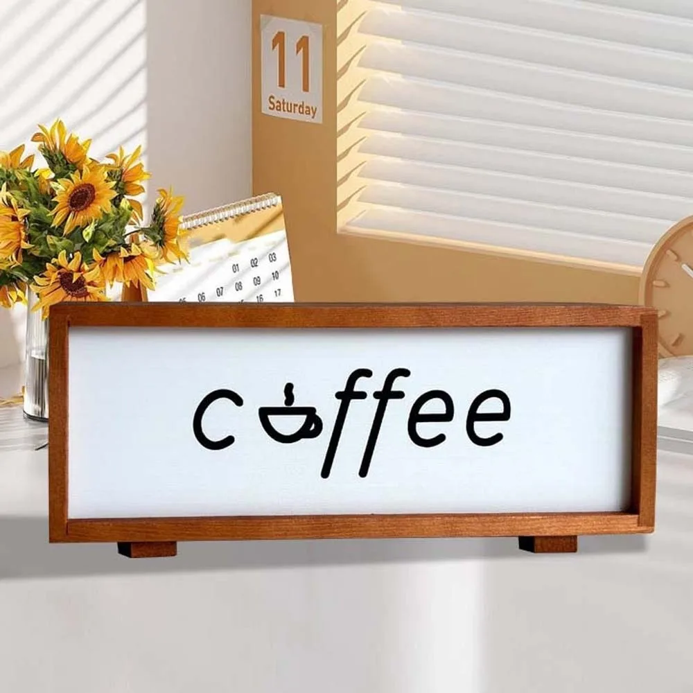 USB Wooden Acrylic Night Light Glowing Effect Light Walnut Color Desktop Ornament Lamp Acrylic Plastic Warm Light Sleeping Lamp