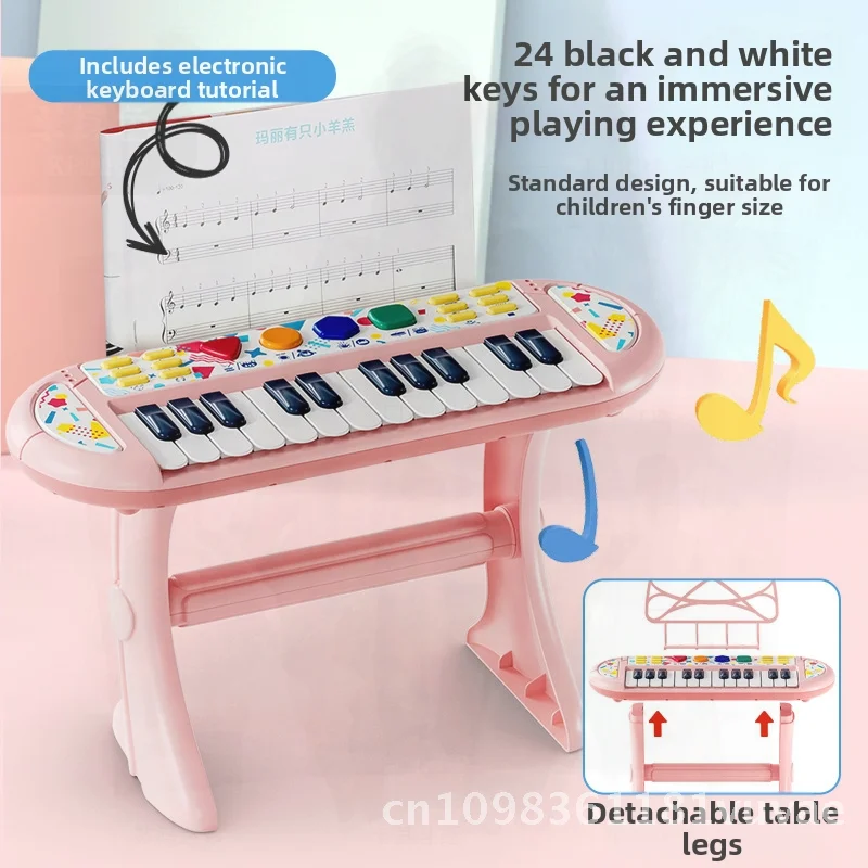 Saxofón eléctrico para educación temprana, clarinete, juguete musical para niños, instrumento Musical de simulación de tamaño pequeño para edades de 4 a 6 años