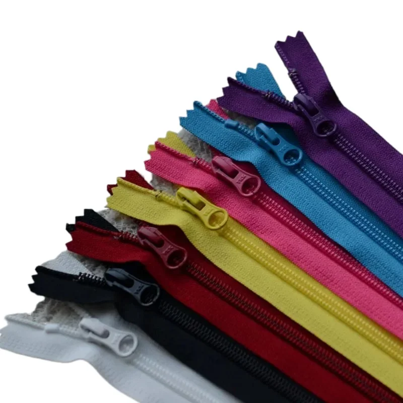 20pcs/Lot 5# 15 To 25cm YKK Nylon Coil Zipper Black Pink White Blue Close End Pocket Skirt Pants Sewing Accessories Wholesale