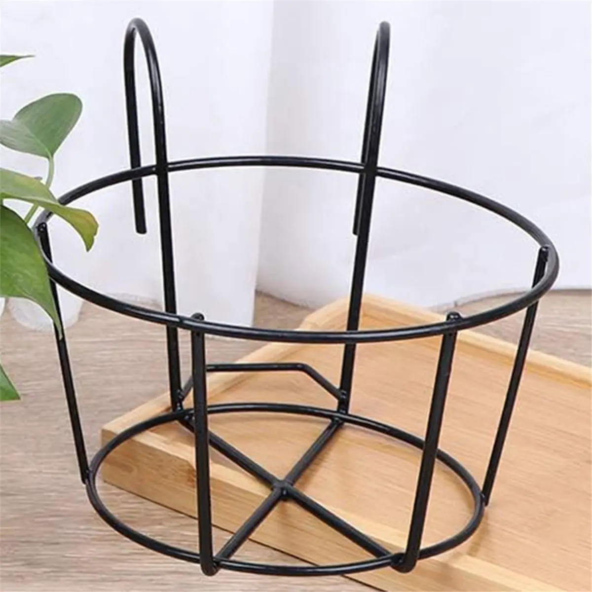 4 Pack Hanging Planter for Railings Rail Planter Hanging Baskets Flower Pot Holders Iron Plant Racks for Succulents