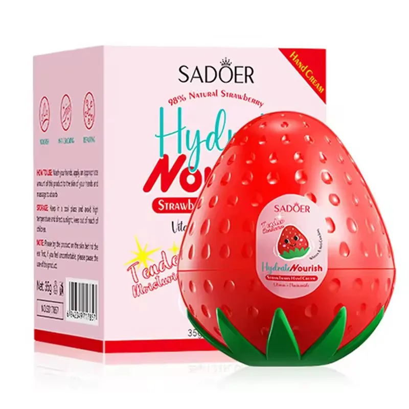 SADOER Peach Aloe Vera Banana Lemon Fruit Hand Cream Moisturizing Brightening Repairing Hand Creams For Hands Skin Care