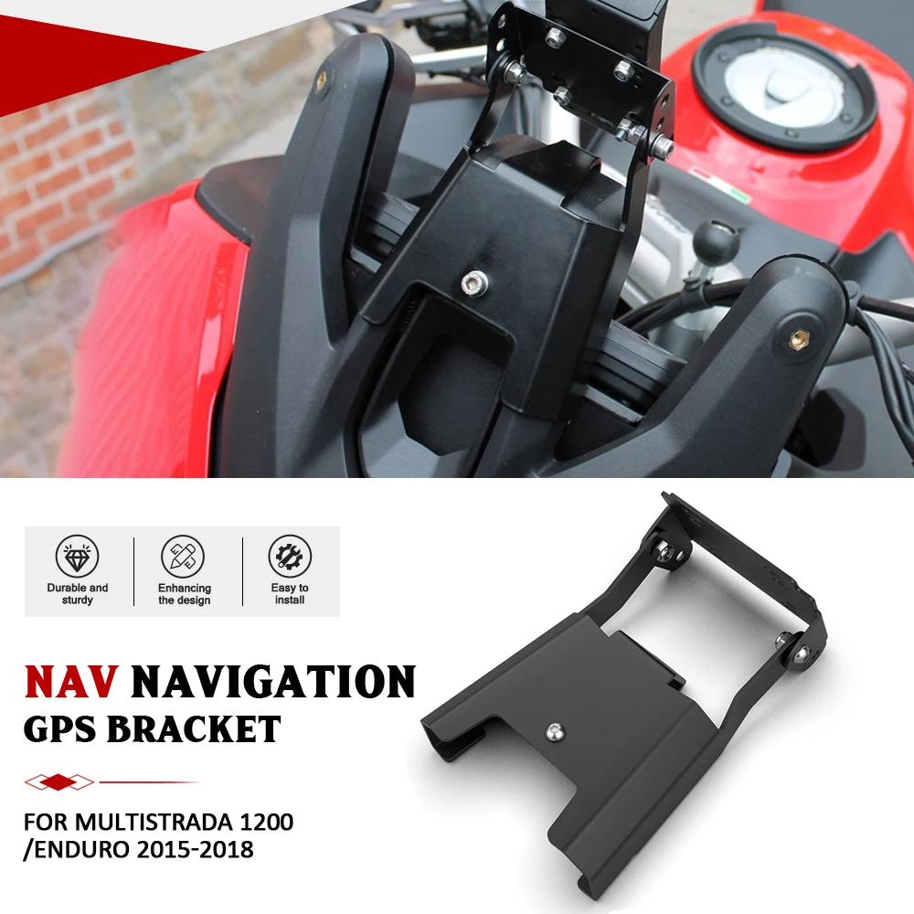 

For Ducati Multistrada 1200/Enduro 2015-2018 Motorcycle Phone GPS Cellphone Navigation Mount Bracket Multistrada 950/S 2017-2021