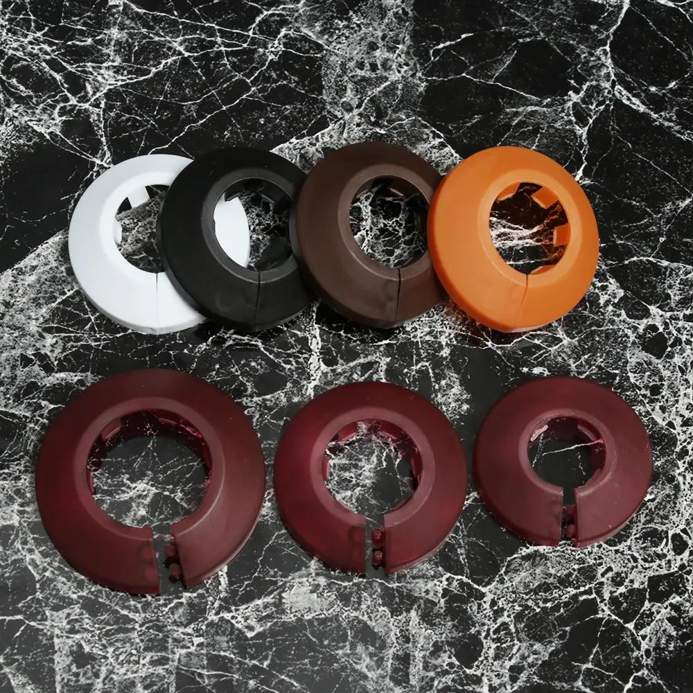 1Pc Plastic Wall Hole Pipe Collars Cover Shower Faucet Angle Valve Pipe Plug Decoration Cover Kitchen Bathroom Faucet Accessory