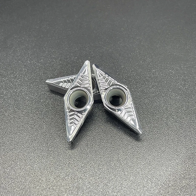 KORLOY VBGT160402-AK H01 VBGT160404-AK H01 VBGT160408 -AK H01 Internal Turning Alat NC Aluminium Alloy Blade Alat