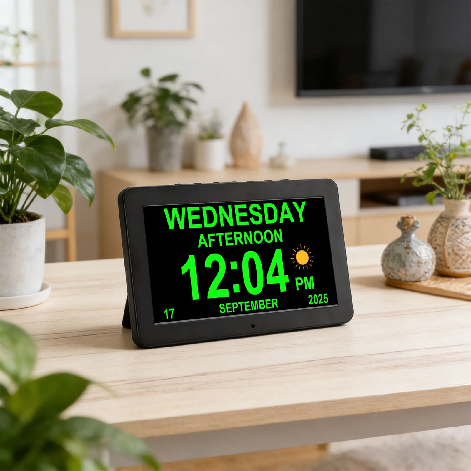 【New】10.1 Inch Digital Calendar Clock Horizontal Vertical Screen 16 UI Display Styles Photo Video Playback Custom Alarms Key