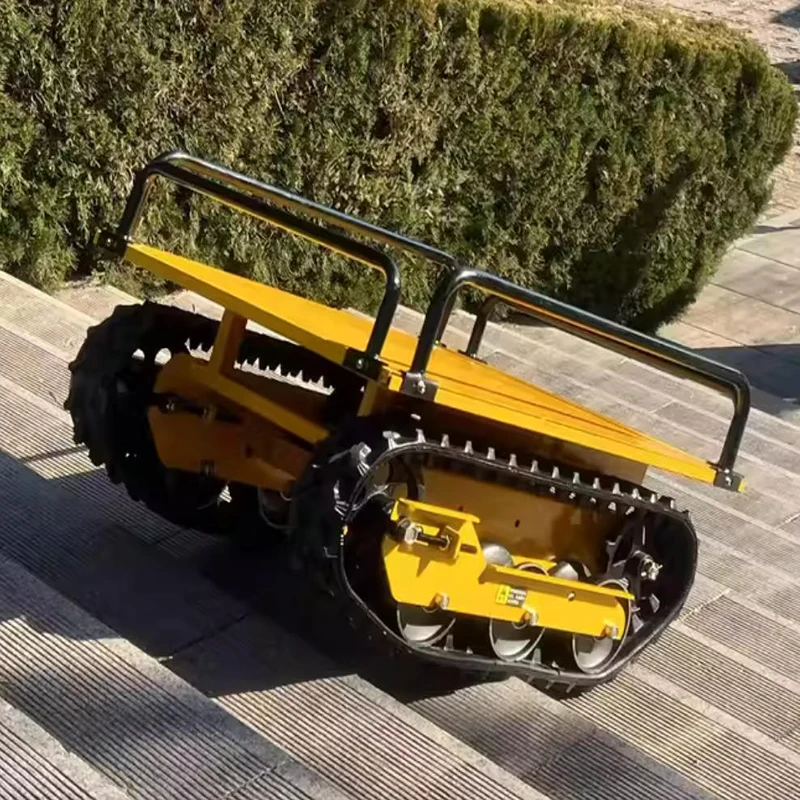 500Kg small rubber crawler chassis for transporting rubber crawler robot chassis