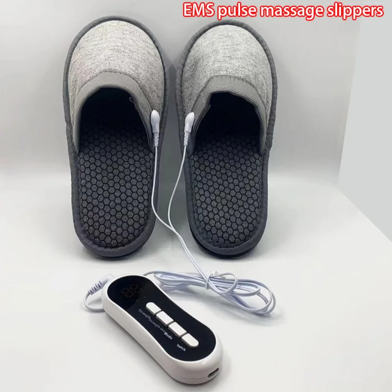 Pulse Electric Therapy USB Massager Slippers Non-Slip Home Foot Electrode Microcurrent EMS Foot Treatment Slippers