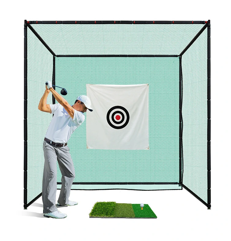 Golf Practice Cage Net 2x2m 3x3m Indoor Outdoor Training Range Net Custom Size Swing Practice Aid