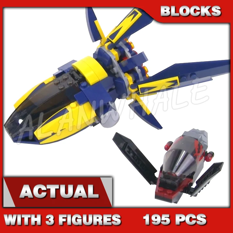 

195 шт., Super Fighter Blaster Showdown Necrocraft Galaxy Guardians Wings 10239, строительные блоки, игрушки, совместимые с моделью