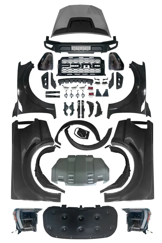 طقم هيكل السيارة 2012-2021 رينجر T6 T7 T8 مصد السيارة لفورد رينجر ترقية F150 رابتور بوديكيت #6