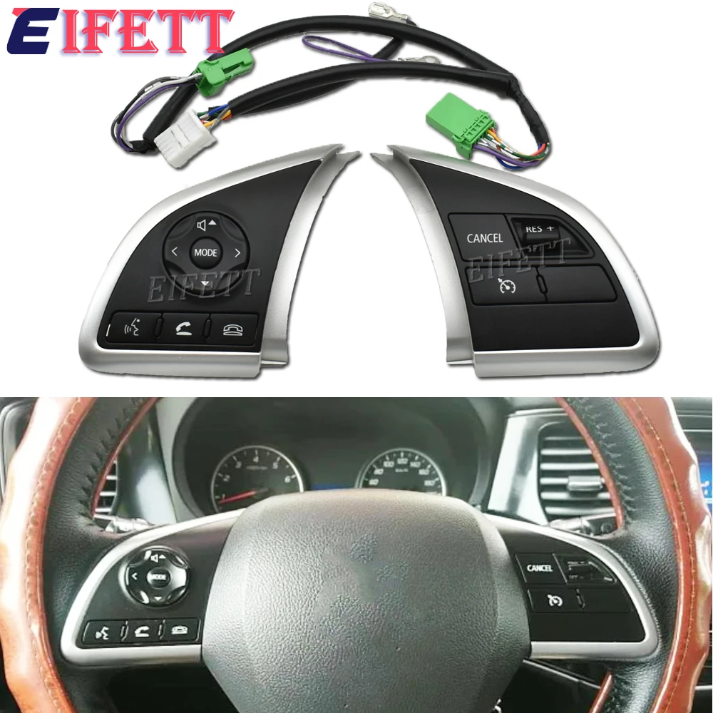 

Multifunctional Cruise Control Switch Steering Wheel Button For Mitsubishi L200 2015 ASX 2013 2014 2015 2016 2017 2018 2019