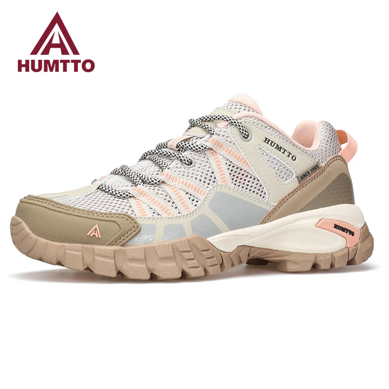 HUMTTO Women\'s Sports Shoes Summer Breathable Hiking Shoes Non-slip Luxury Designer Outdoor Rubber Trekking Sneakers for Women