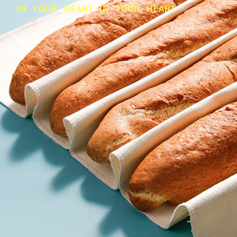 Dough Couche 100% Pure Cotton Pastry Proofing Cloth Baking French Bread Baguettes Loafs Fermented Cloth Dough Bakers Pans Bakers
